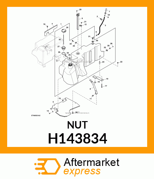 NUT, CLAMP H143834