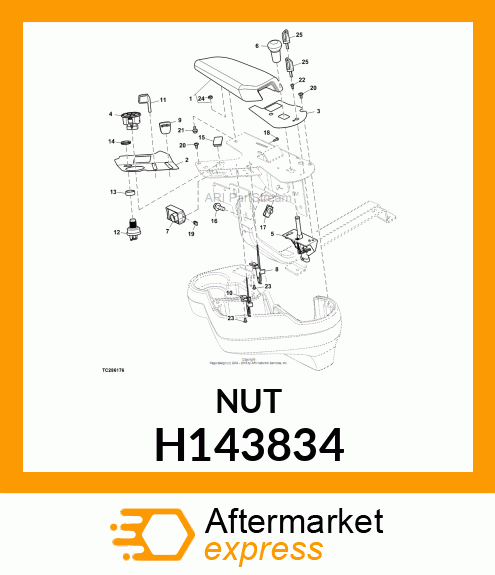 NUT, CLAMP H143834