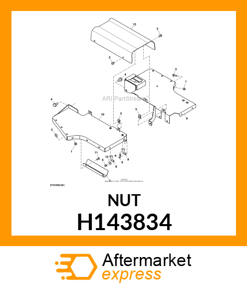 NUT, CLAMP H143834