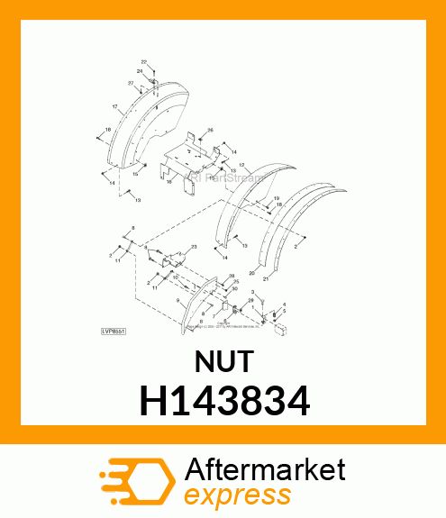 NUT, CLAMP H143834