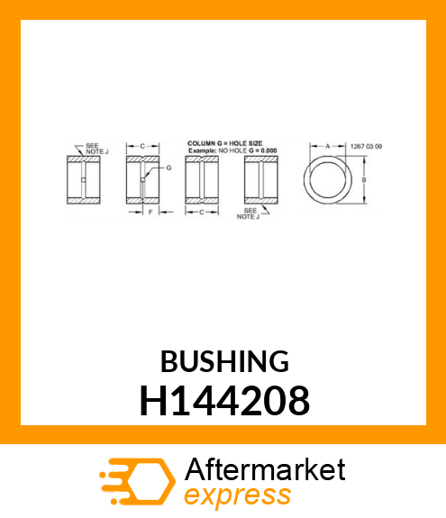 BUSHING H144208