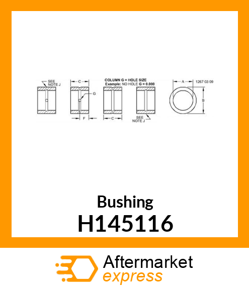 Bushing H145116