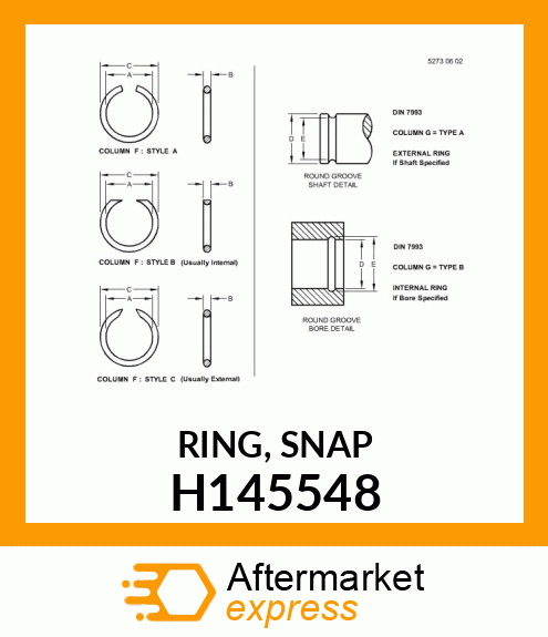 RING, SNAP H145548
