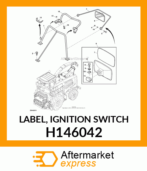 LABEL, IGNITION SWITCH H146042