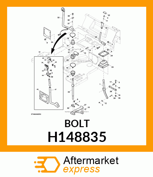 BOLT, TORX BUTTON, M10X30 H148835