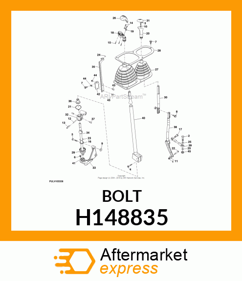 BOLT, TORX BUTTON, M10X30 H148835