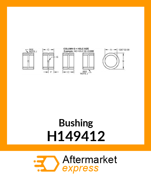 Bushing H149412