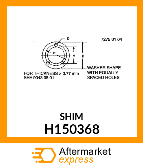 SHIM, VS DRIVE H150368