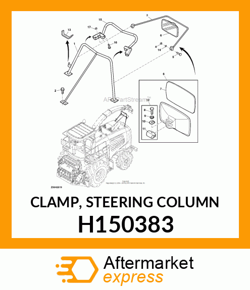 CLAMP, STEERING COLUMN H150383