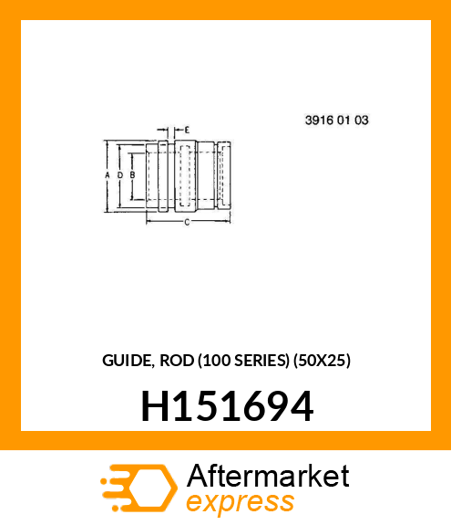 GUIDE, ROD (100 SERIES) (50X25) H151694