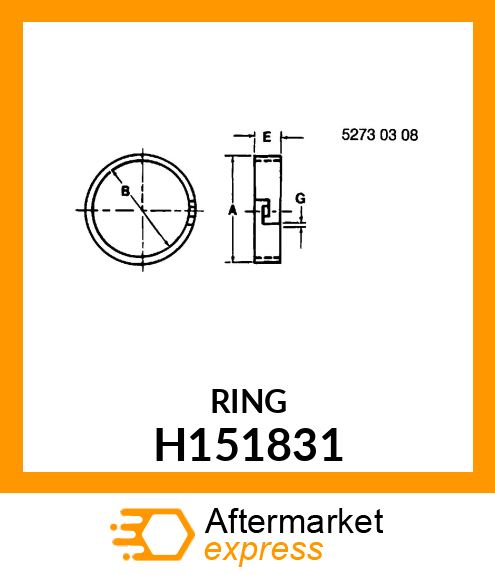 RING, SEAL, 56 DIA CUSHION H151831