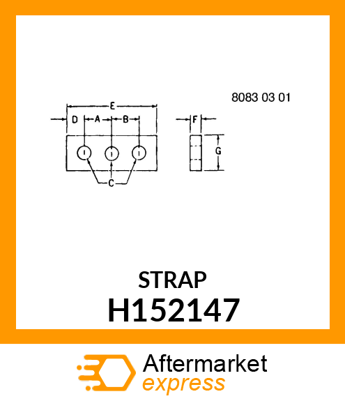 BAR PITMAN SIEVE H152147