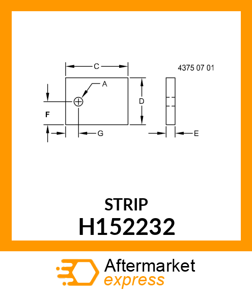 ISOLATOR, SEAL, SIDE H152232