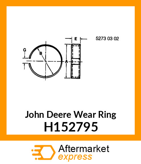 WEAR RING, ROD, 56 H152795