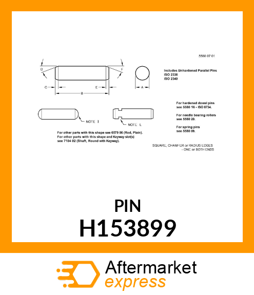 PIN,HINGE H153899