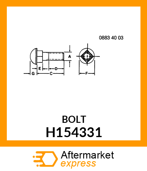 BOLT, LOWER STOP H154331