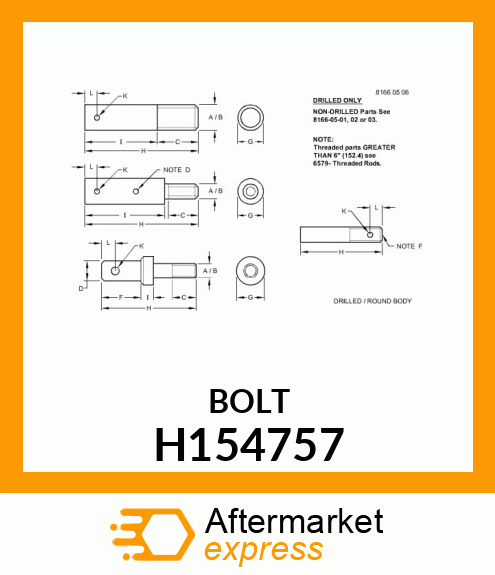 STUD, SHOULDERED H154757