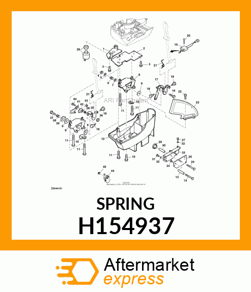 SPRING, HYDRO LEVER H154937