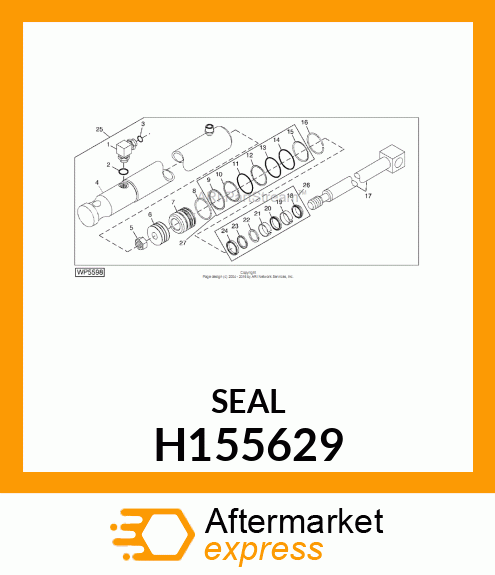 WIPER INSTALLATION TOOL,45 ROD H155629