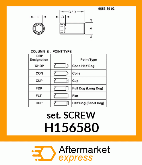 SCREW H156580