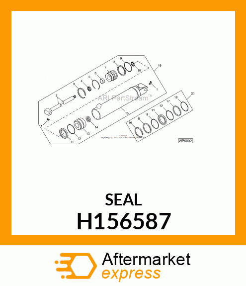 SEAL, WIPER, 40 H156587