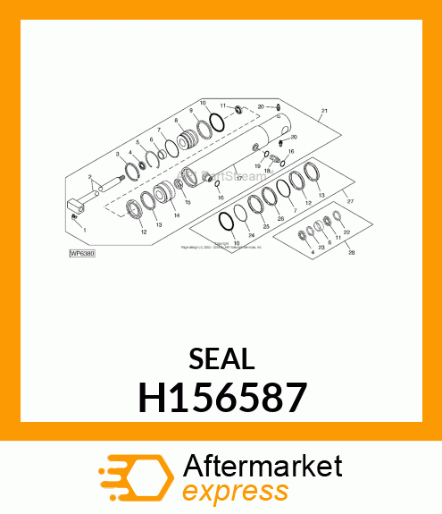 SEAL, WIPER, 40 H156587