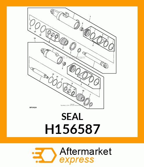 SEAL, WIPER, 40 H156587