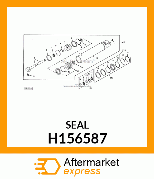 SEAL, WIPER, 40 H156587