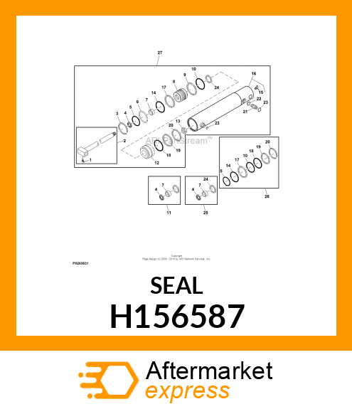 SEAL, WIPER, 40 H156587