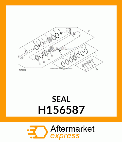 SEAL, WIPER, 40 H156587