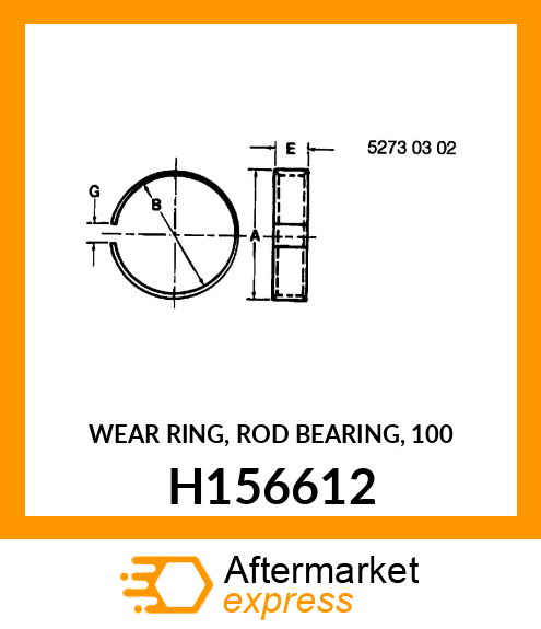 WEAR RING, ROD BEARING, 100 H156612