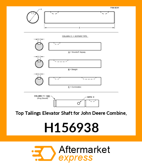 SHAFT, TOP H156938