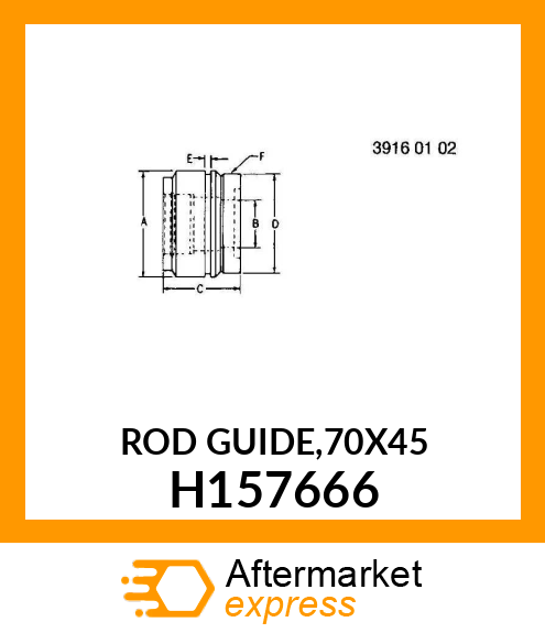 ROD GUIDE,70X45 H157666