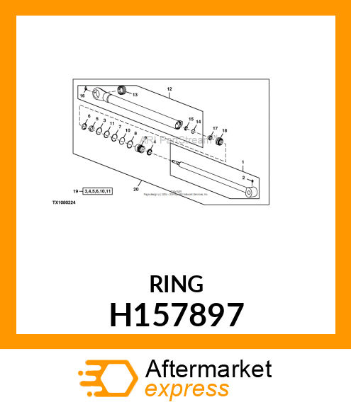 WEAR RING, ROD, 40 H157897