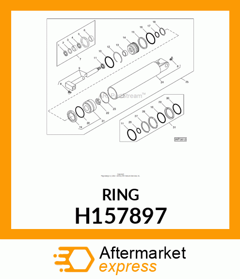 WEAR RING, ROD, 40 H157897