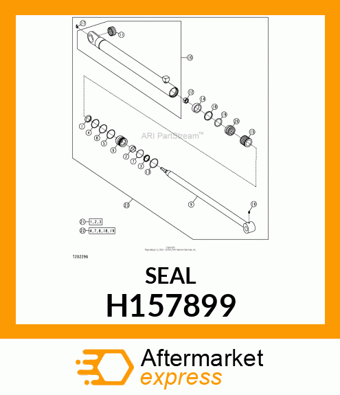 SEAL, WIPER, 45 H157899