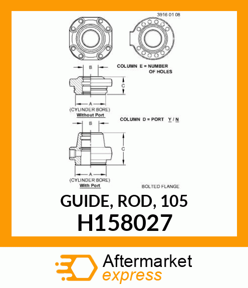 GUIDE, ROD, 105 H158027