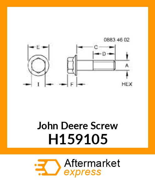 SCREW, LOCTITE, HEXFLG M16 X 35 H159105