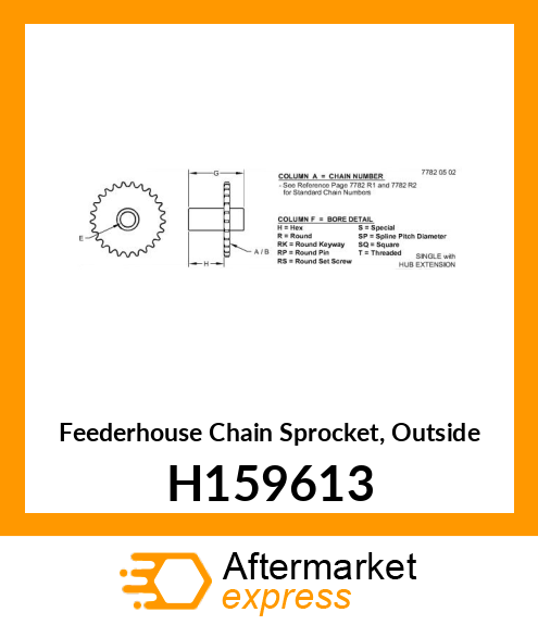 SPROCKET H159613