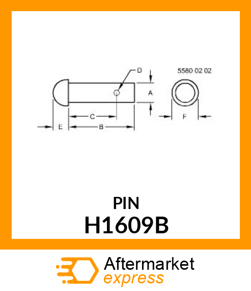 DRILLED RIVET H1609B