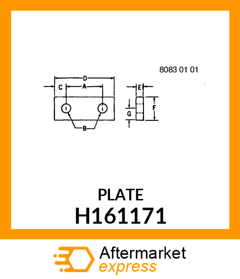 STRAP, PLATE, BACKING H161171