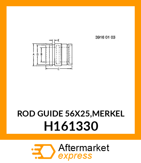 ROD GUIDE 56X25,MERKEL H161330