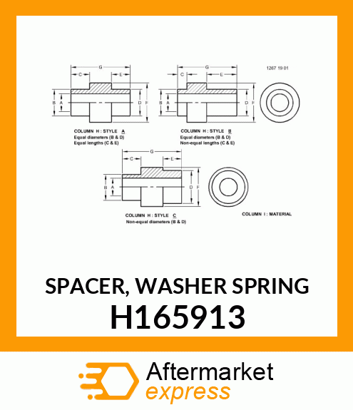 SPACER, WASHER SPRING H165913