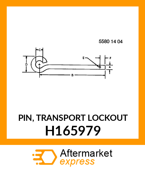 PIN, TRANSPORT LOCKOUT H165979