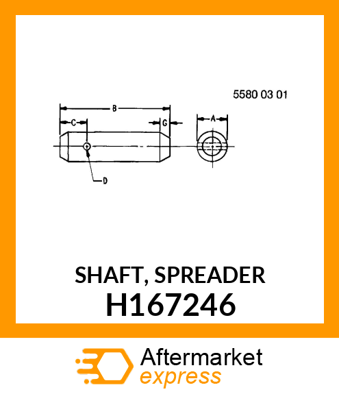 SHAFT, SPREADER H167246