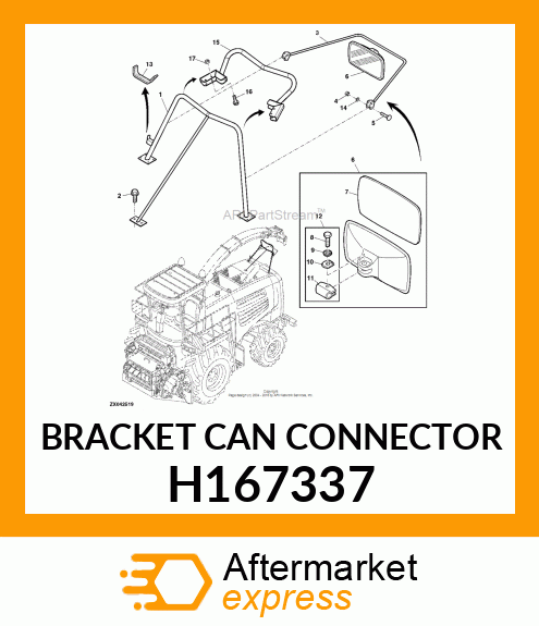 BRACKET CAN CONNECTOR H167337