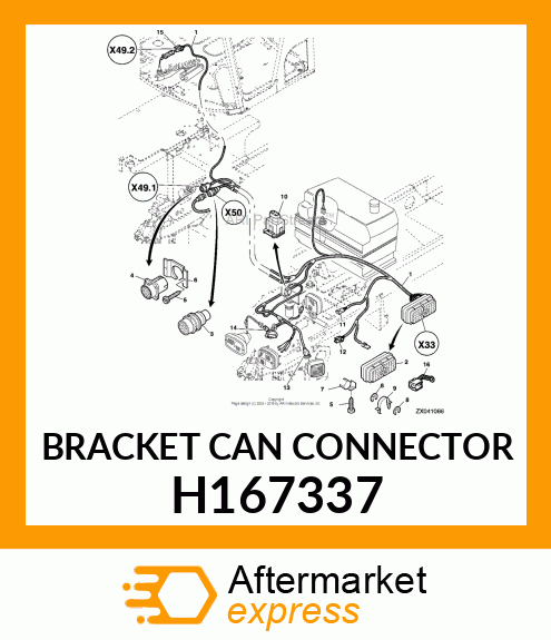 BRACKET CAN CONNECTOR H167337