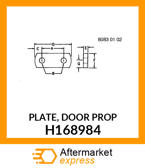 PLATE, DOOR PROP H168984