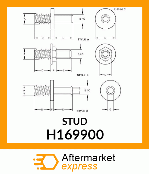 STUD, HI H169900