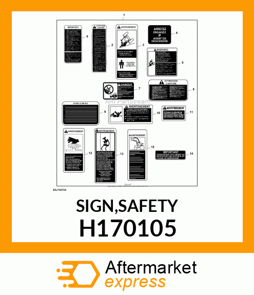 SIGN,SAFETY H170105